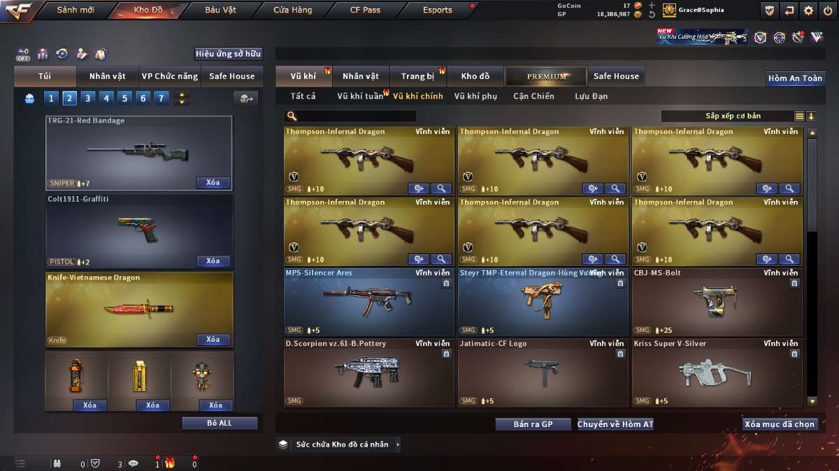 shop acc cf uy tin gia re